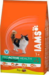 Iams Adult Hairball Rich in Chicken 2,55kg