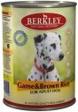 Беркли консервы для собак оленина с коричневым рисом 400 гр
