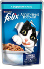 FELIX консервы для кошек Форель аппетитные кусочки в желе (пауч) 85 гр.